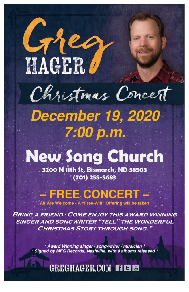 Bismarck, ND Christmas Concert Greg Hager
